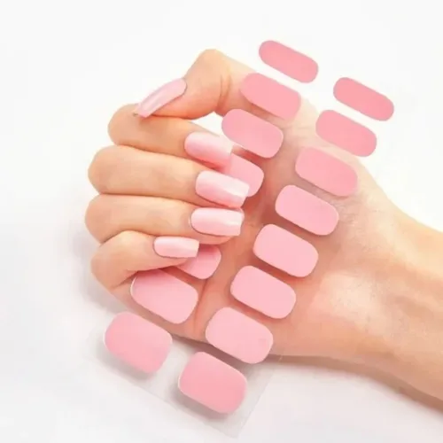 16 Uds. De pegatinas para uñas semicuradas UV, cubierta completa, lámpara UV/LED necesaria, tiras de Gel para uñas, tiras impermeables para uñas, decoraciones para manicura