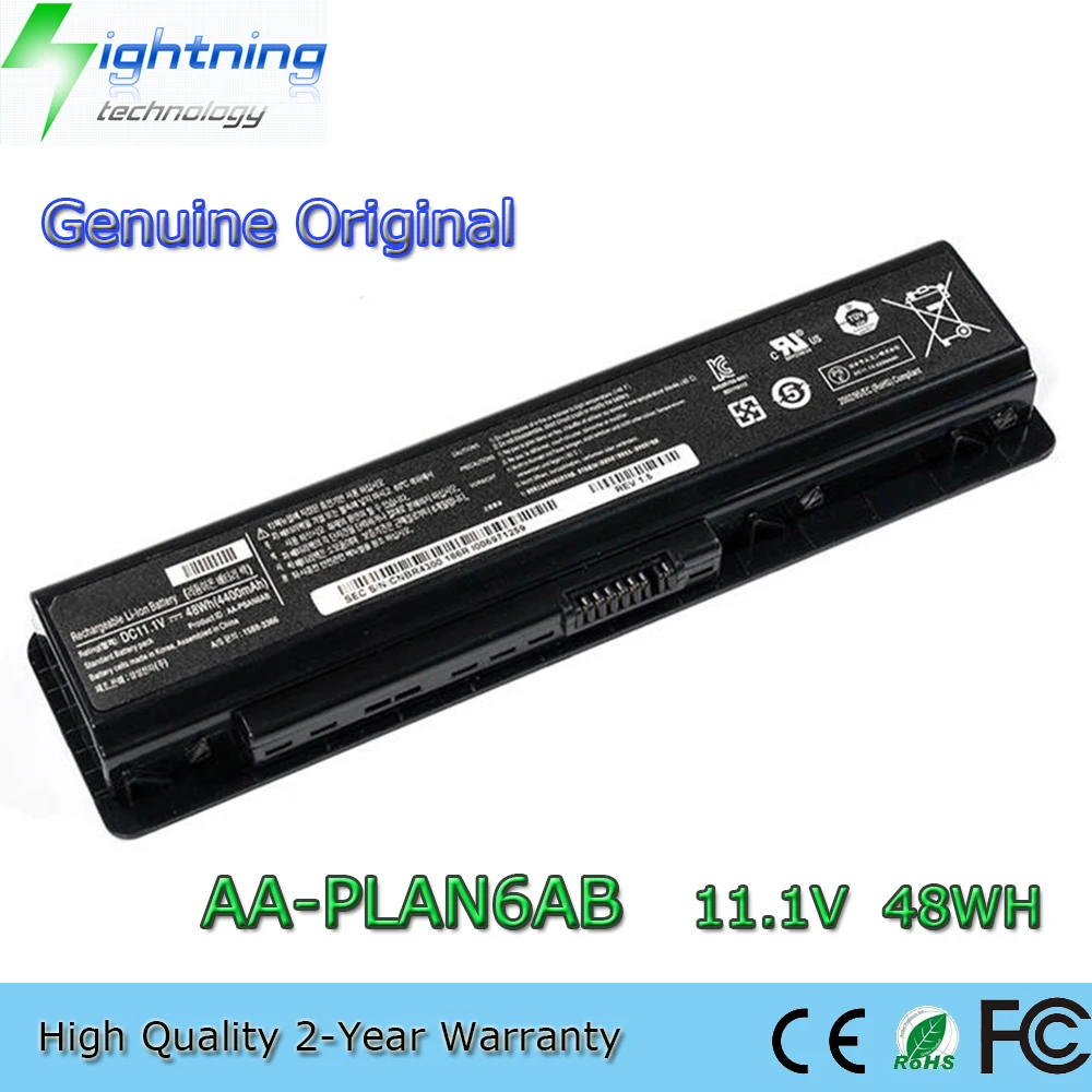 New Genuine Original AA-PBAN6AB 11.1V 48Wh Laptop Battery for Samsung Aegis P200 P400 NP200B NP400B NP600B