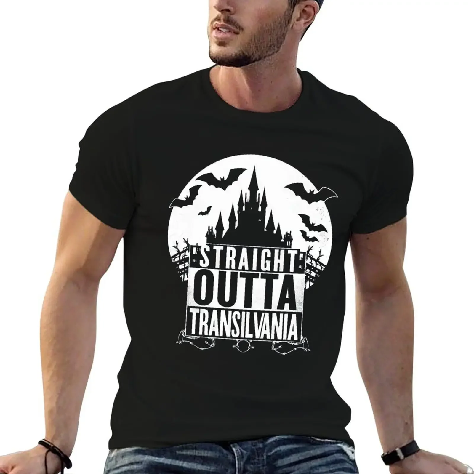 

Straight Out of Transylvania: Gothic Homeland T-Shirt plus sizes shirts graphic custom shirt plus size men clothing