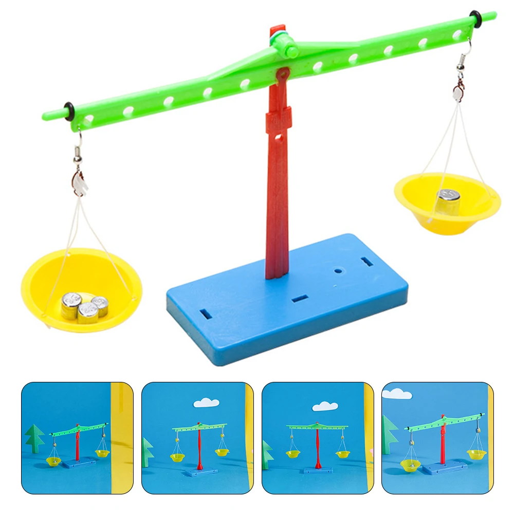 

1 set Science Experiment Teaching Aids DIY Balance Scale Model Toy Kids Kits Educational Physics Project Ideas