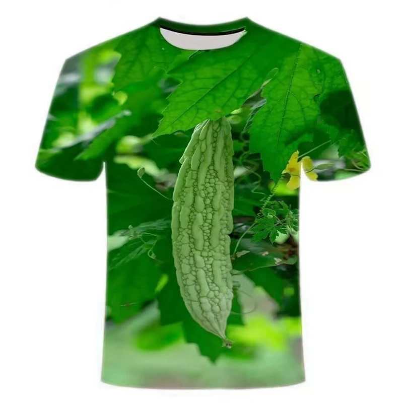 New Summer Fruit Vegetable 3D Print T-Shirts Men Women O-Neck Funny Tshirt Short Sleeve Oversized Harajuku Tee Top Kid Clothing