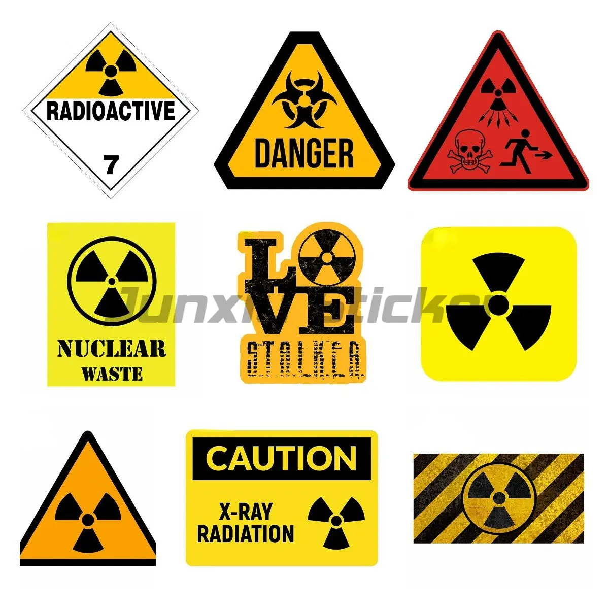 Stalker Radiation Symbol Nuclear Waste Science Cool Cool Gift Car Stickers and Decals Fashion Bumper JDM Vehicle Decoration