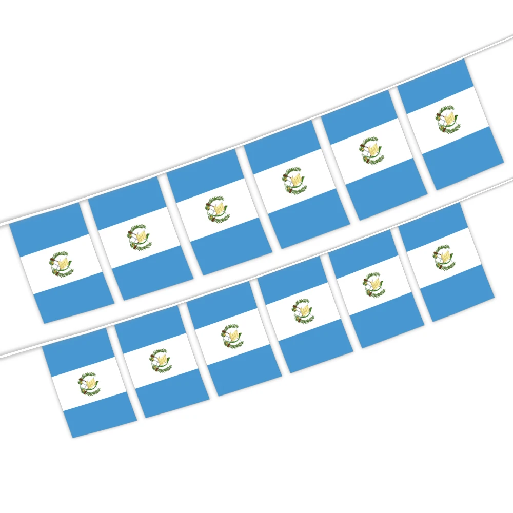 14x21CM Guatemala character string flag with Digital polyester printing (20pcs/set)