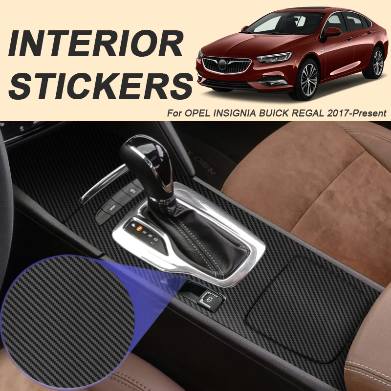 

Для OPEL INSIGNIA BUICK REGAL 2017-2026 автомобильная карбоновая черная внутренняя наклейка подъемная оконная панель наклейка защитная пленка для двери шестерни
