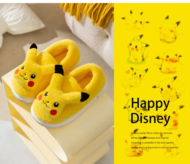 pikachu-slippers-adult-women-men-wide-non-slip-warm-house-shoes-winter-fuzzy-indoor-slippers-home-shoes