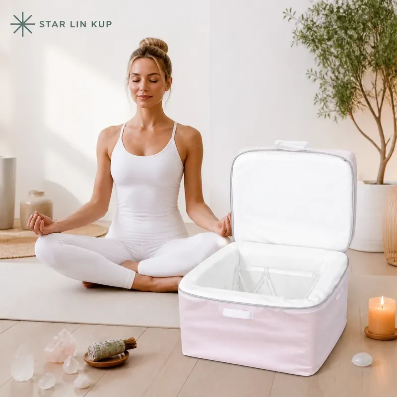 STAR LIN KUP Purple Canvas Pyramid Carry Case for Crystal Singing Bowls Durable Protective Storage Bag Safe Transport Holder