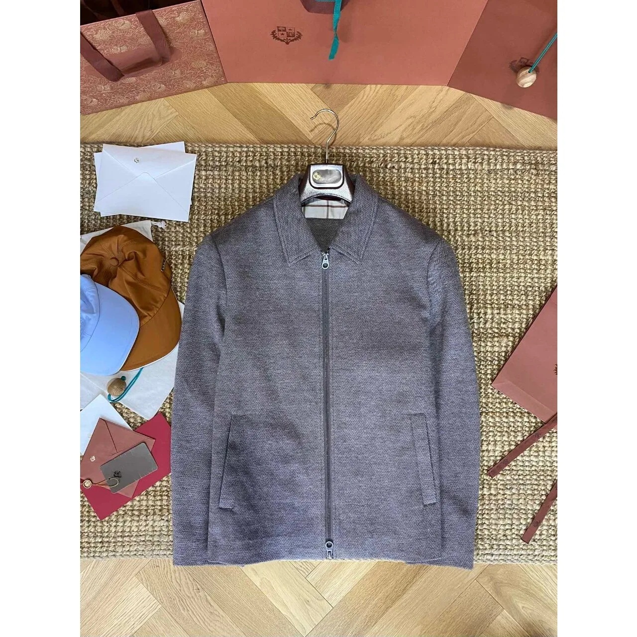 

Soft Comfortable Polyester Fiber Wool Blend Men's Jaet Lapel Coat Youth Winter Outerwear Casual Simple Sle Pure Color