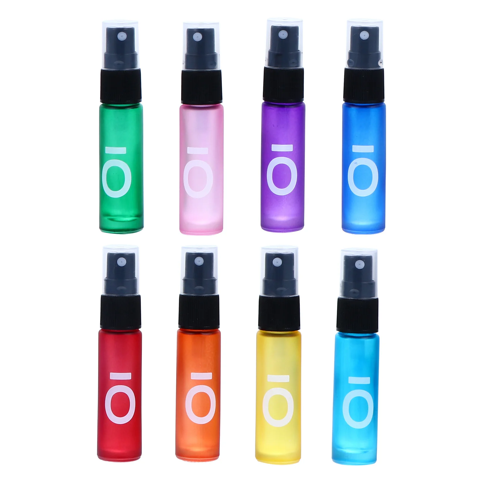 8 قطعة 10 مللي زجاجة زجاجية حاويات كروية دوارة محمولة للزيوت العطرية طقم سفر زجاجات كرة دوارة قابلة لإعادة الملء #6