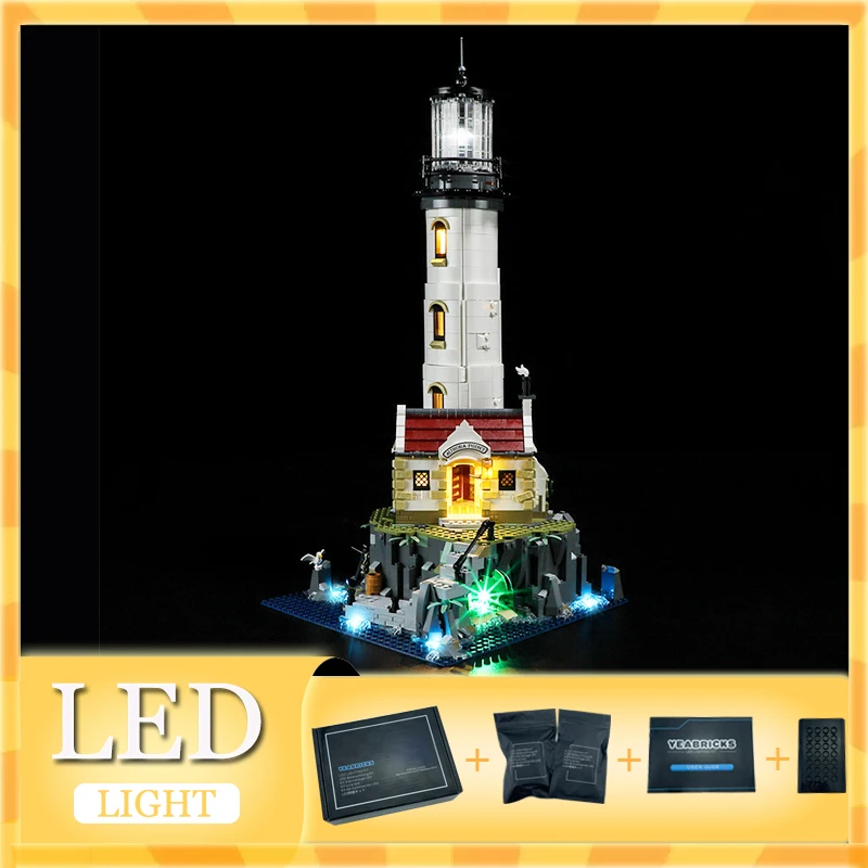 DIY LED Light Kit For LEGO 21335 Electric Lighthouse Building Block Set（Only LED Light,Without Blocks Model）