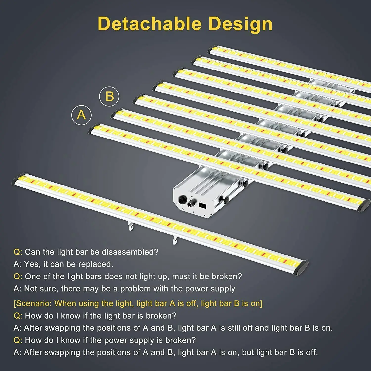 BAR-4000W Spin W/Samsung Led Grow Light Bar Volledig Spectrum Dimbare Plant Lamp