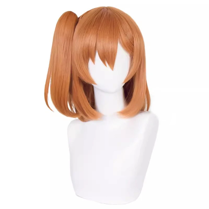 Anime Lovelive! Honoka Kousaka Cosplay Wig Orange Red Short Hair Heat Resistant Synthetic Halloween Party Props