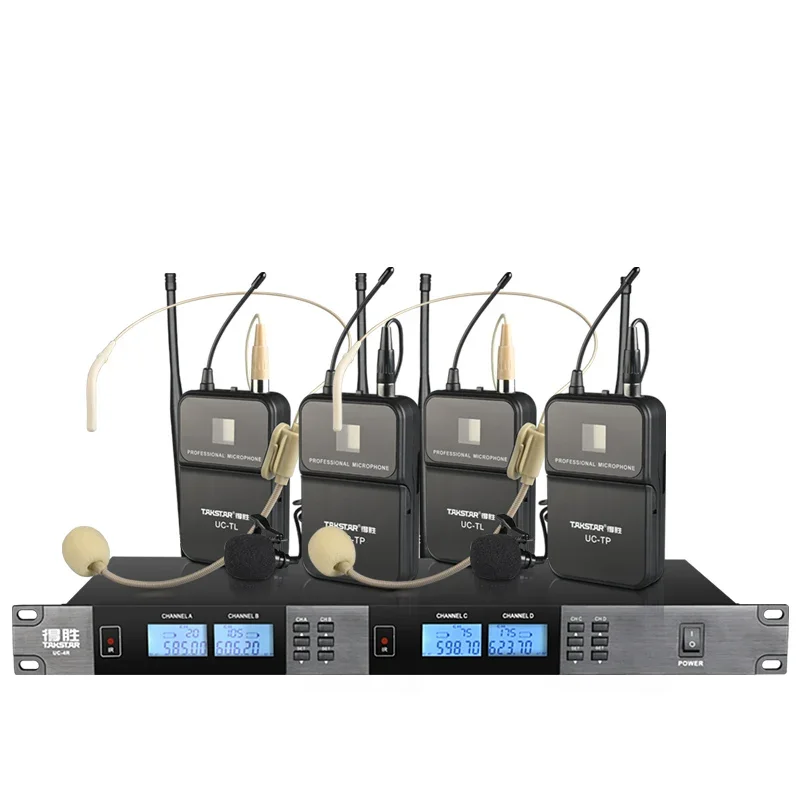 uc-4r-microfono-per-cuffie-con-cuffia-uhf-wireless-professionale-a-4-canali-con-trasmettitore-da-cintura