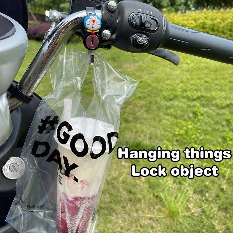 Electric Car Hook Lock Motorcycle Handlebar Helmet Lock Multi-function Hanger Storage Helmet Hook Lock Helmet Anti-theft Lock