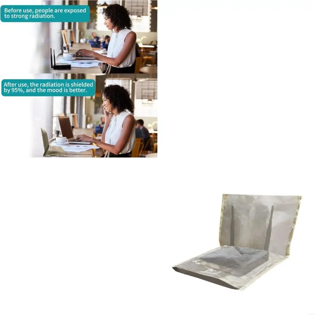 L43A Shielding Router Cover Minimizes Radiation Exposure Maintains Internet Speed Soft Washable Polyester Materials