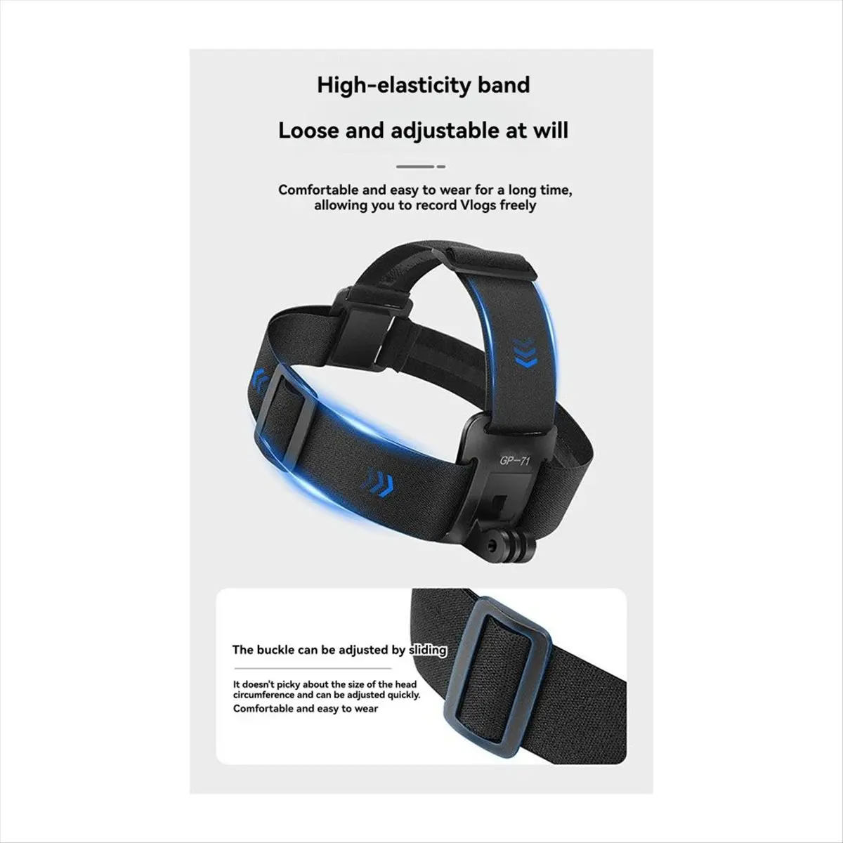 (BOFF) For Insta360 Adjustable Harness Head Strap Mount Belt for Gopro Hero7/6/5/4 for Eken H9 SJCAM Action Camera Accessories