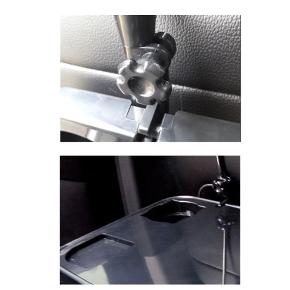 

Car Seat Foldable Table Black Multi-Functional Steering Wheel Laptop Holder Cup Meal Desk for Long Distance Driving