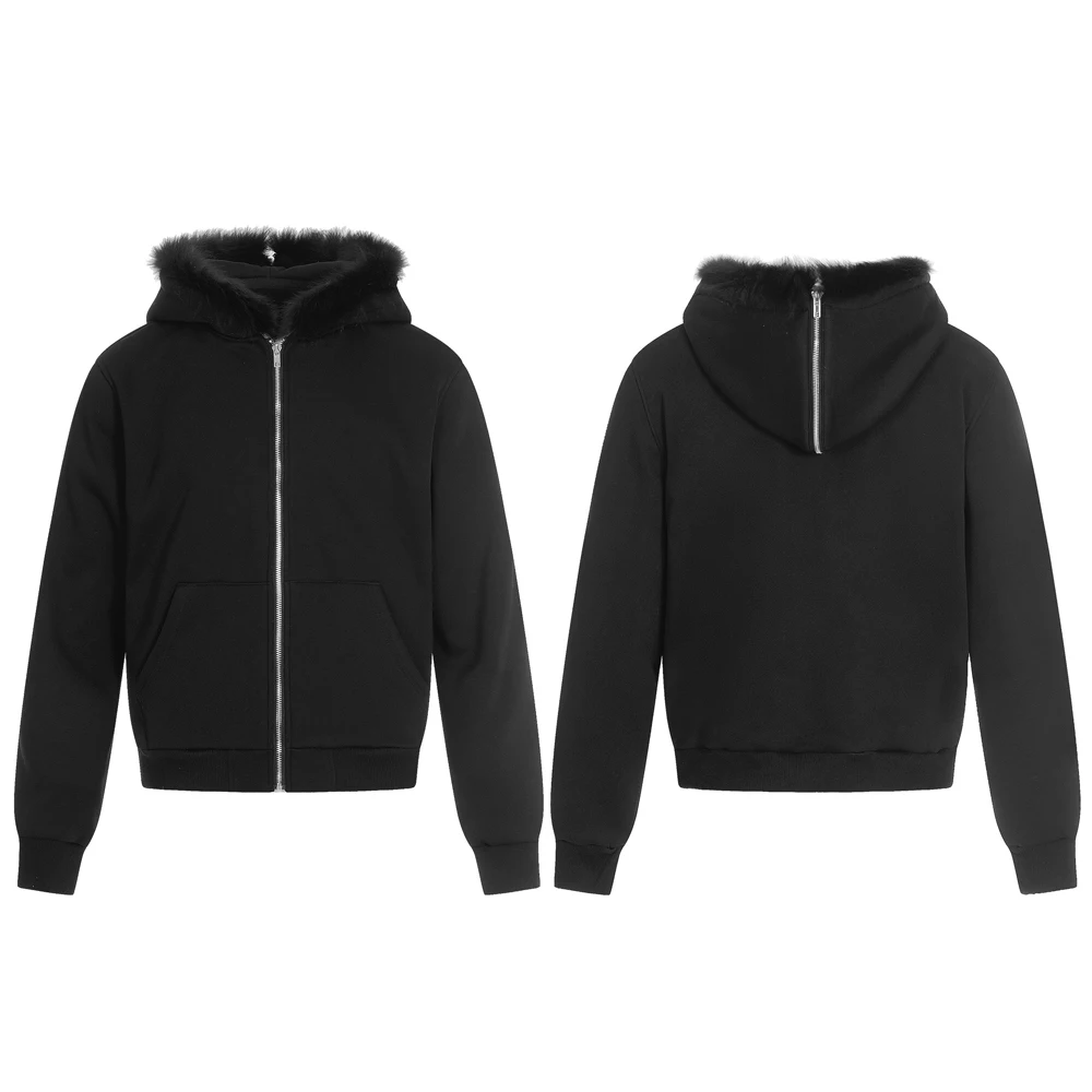 

Высококачественная меховая куртка, зимняя одежда, мужская меховая куртка, осенняя теплая черная куртка, мужская куртка с капюшоном