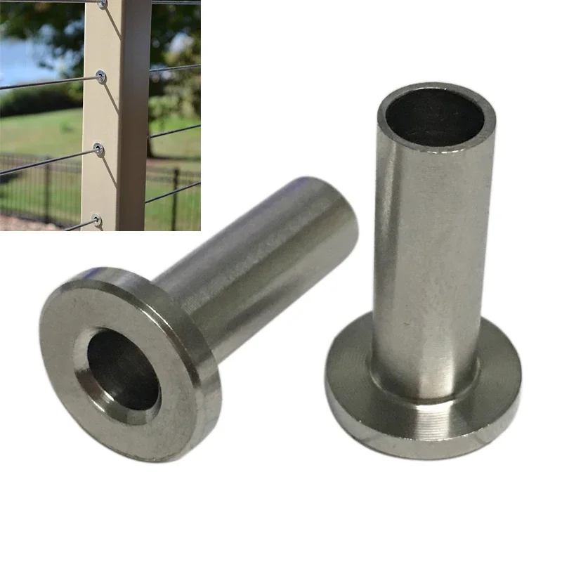 30/10Pcs Stainless Steel Protective Protector Sleeves Grommet for 1/8