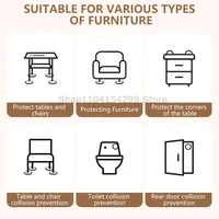 DIY Non-Slip Furniture Pads Mute Mats Bumper Damper Anti-slip Thick Pad Foot Cover Self Adhesive Table Chair Foot Protection Pad 5