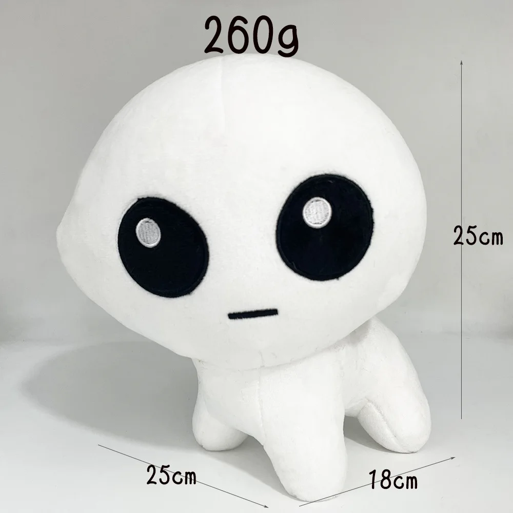 Białe duże oko 25cm Tbh Creature Miękka pluszowa zabawka Anime Śliczne stworzenie Plushie Wypchana poduszka Lalka Prezent urodzinowy dla dzieci