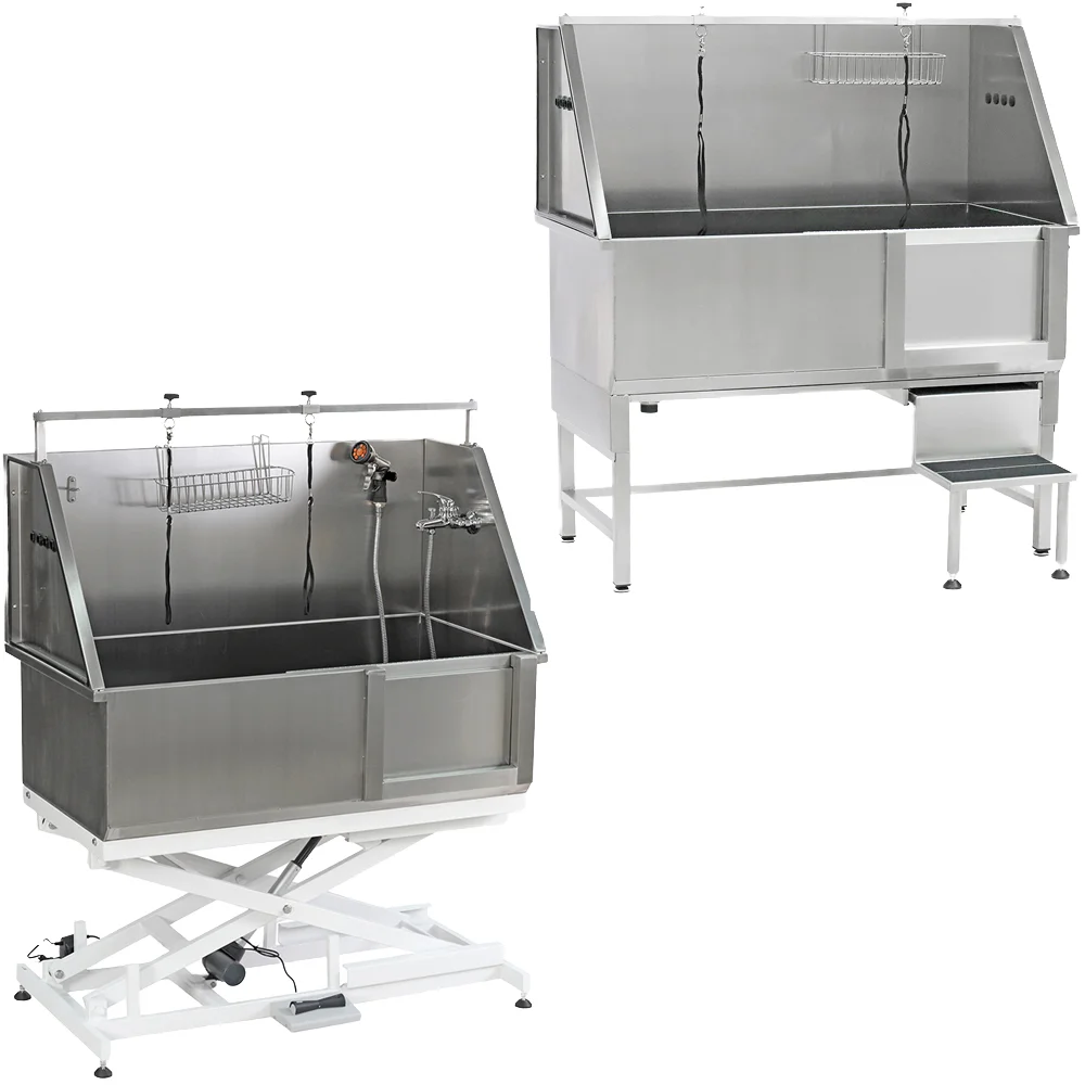 Chargeable Stainless Steel Dog Grooming Tubs With 110-240V Voltage Stocked Pet Bathtub For Pets Care