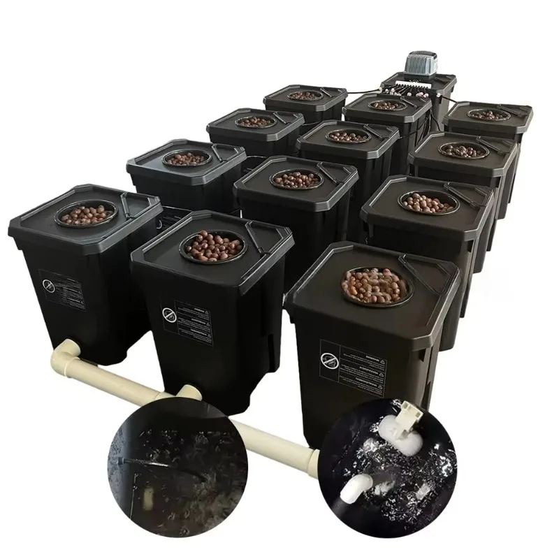 12 Barrels Hydroponics Garden Supplies Dutch Barrels 7 Gallon Cloners Circulating Hydroponics System Manufacturing