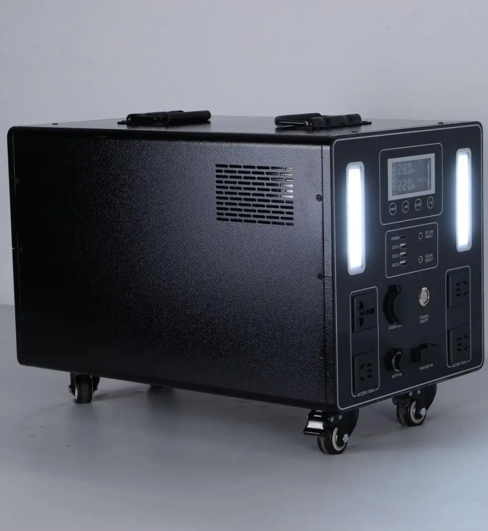 3000W Ultra-high Power Portable Solar Generator, All in One, Home Camping Emergency Backup
