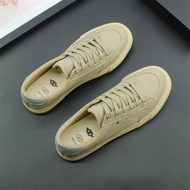 Maggie's Walker Men Canvas Casual Shoes Universal Platform Spring Lacing Canvas Shoes Size 38~44