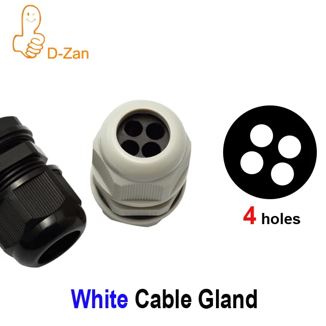 

4 Holes White Cable Gland Plastic M20 M25 M32 Multi-hole Insert Nylon Cable Gland