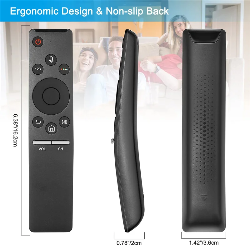 Replace BN59-01266A TV Remote Control For Samsung RMCSPM1AP1 4K UHD TV UN49MU6300F UN65MU7600FXZA UN65MU800DFXZA