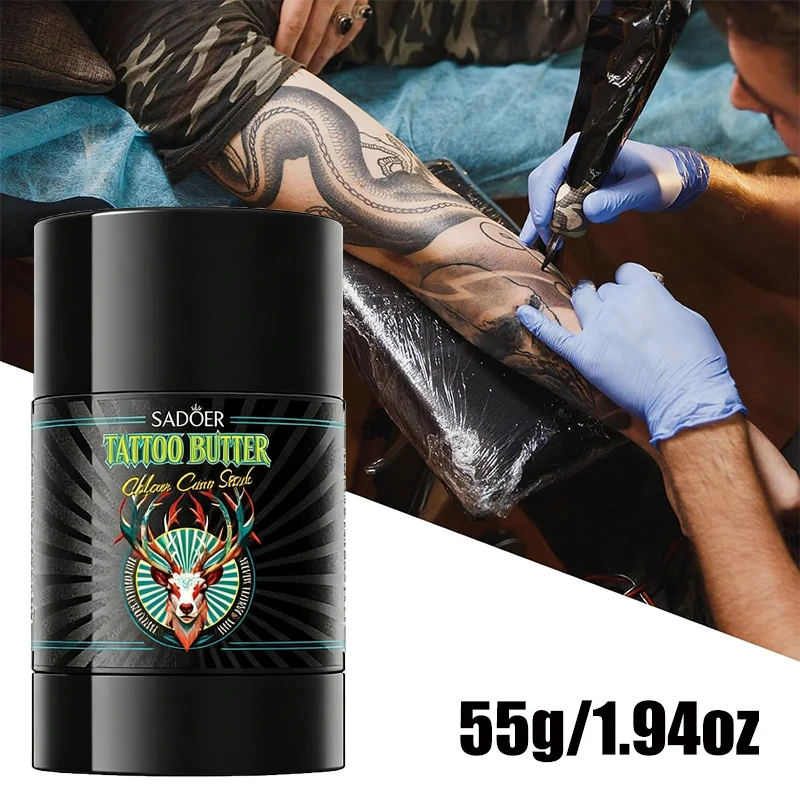 

55g/1.94oz Tattoo Aftercare Balm Tattoo Color Protect Brightening Moisturizer Soothing Healing Tattoo Skin Cream Repair Ointment