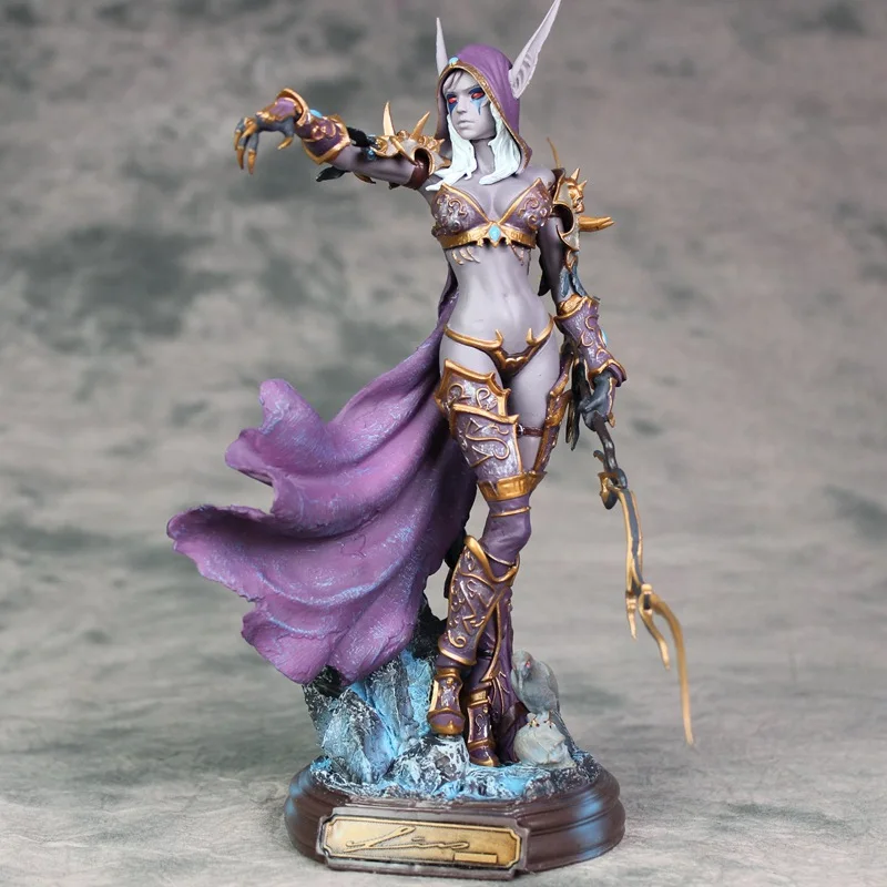 Sylvanas Windrunner World Of Warcraft Action Figures La regina dei morti Collezione di modelli fatti a mano Ornamenti Regali per bambini Giocattoli