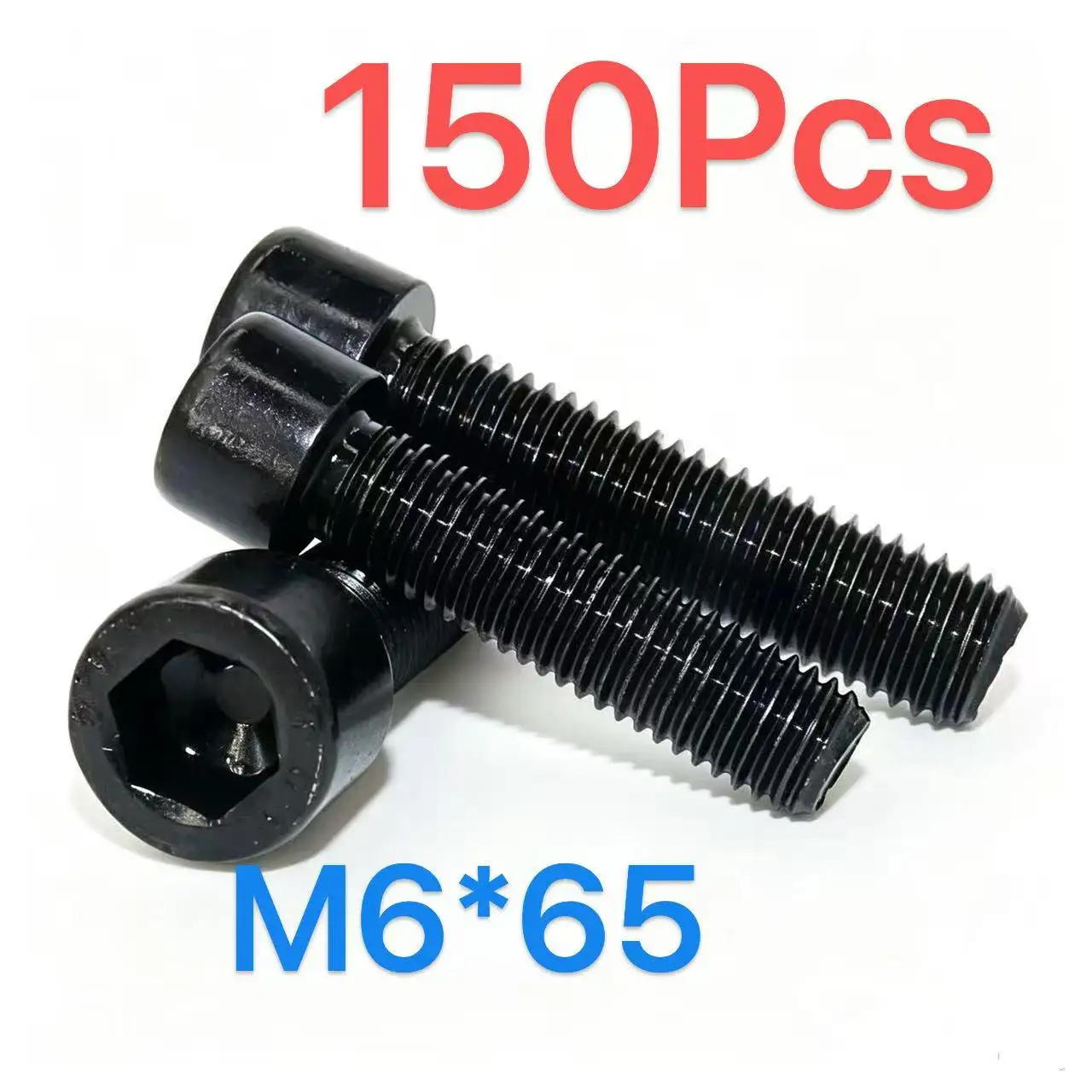 M6*65mm8.8 high strength grade, carbon steel material, black oxide finish
