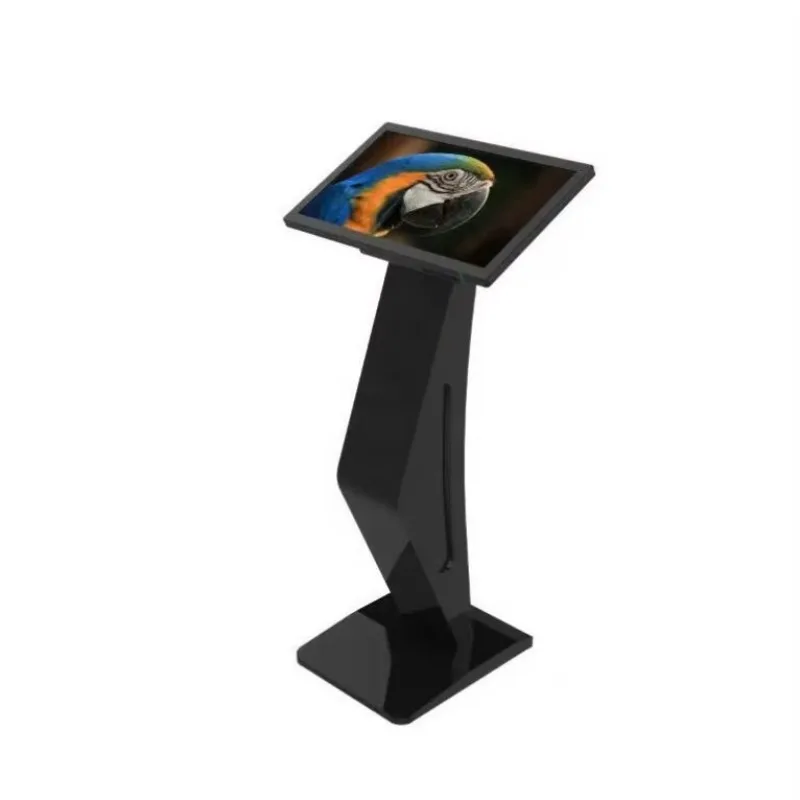 Kiosk Self Service Terminal for Public Spaces Commercial Centers Corporate Offices K Shaped Touchscreen Information