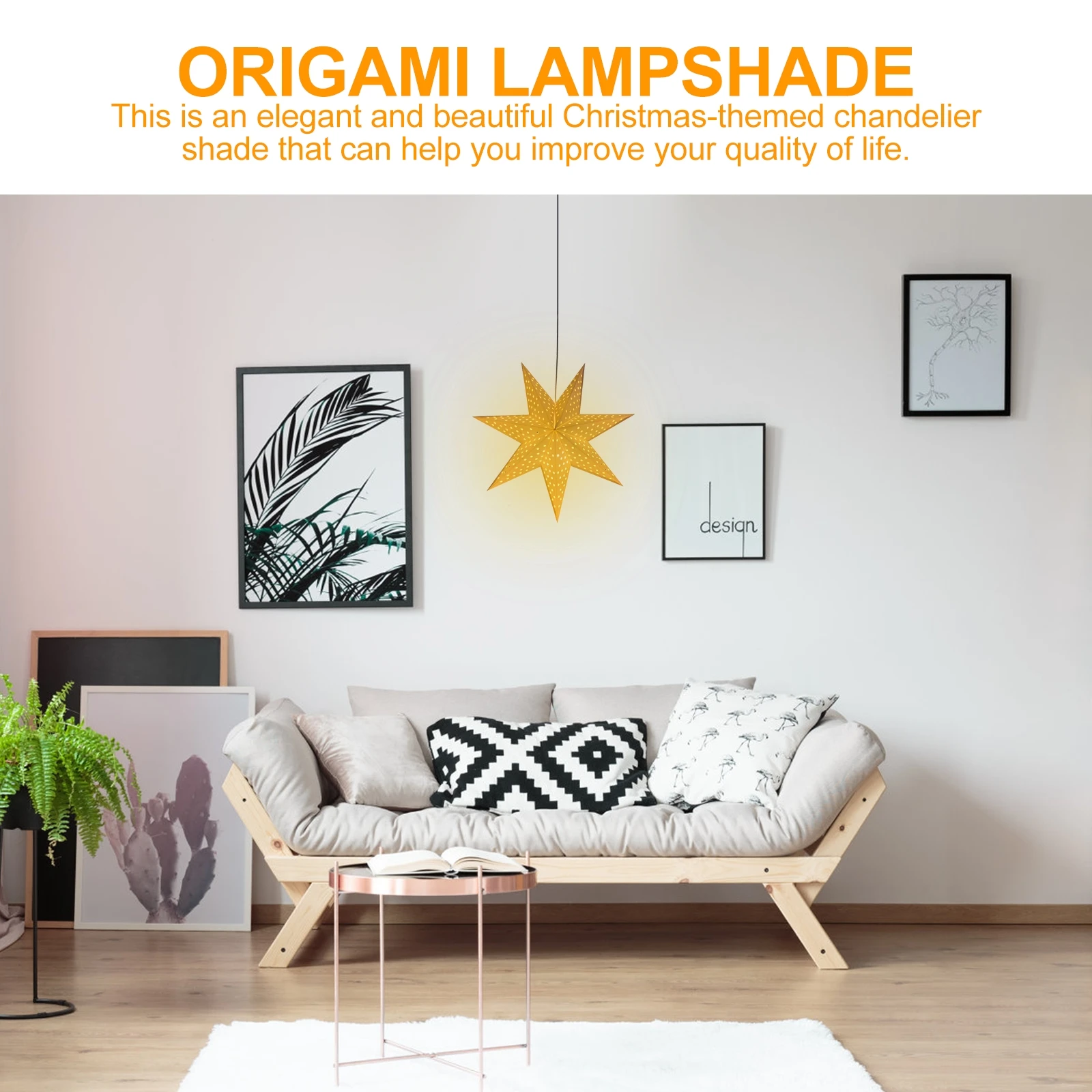 

Star Lampshade Light Cover of Origami Design Paper Shades Lampshades Decoration