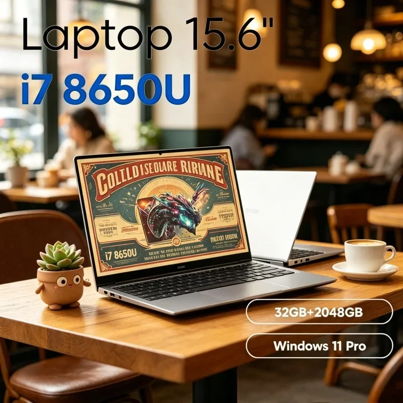 

Canny 2026 Occult Super Sharp 15.6" Laptop Intel Core I7 8650U Windows 11 Pro RAM M.2 SSD Great for Firm Affairs