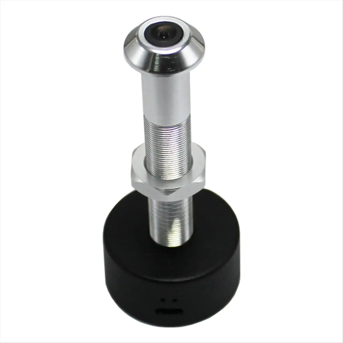 A10I Tuya Diameter 12MM Wide Angle Fisheye Dual Frequency WiFi Door Eye Silver+Black
