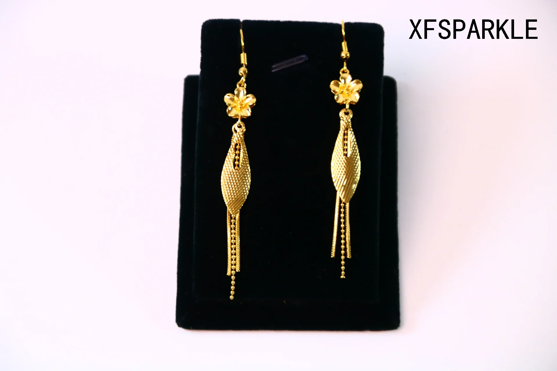 2023 China's latest design 24k gold fringe necklace earrings bracelet ring jewelry