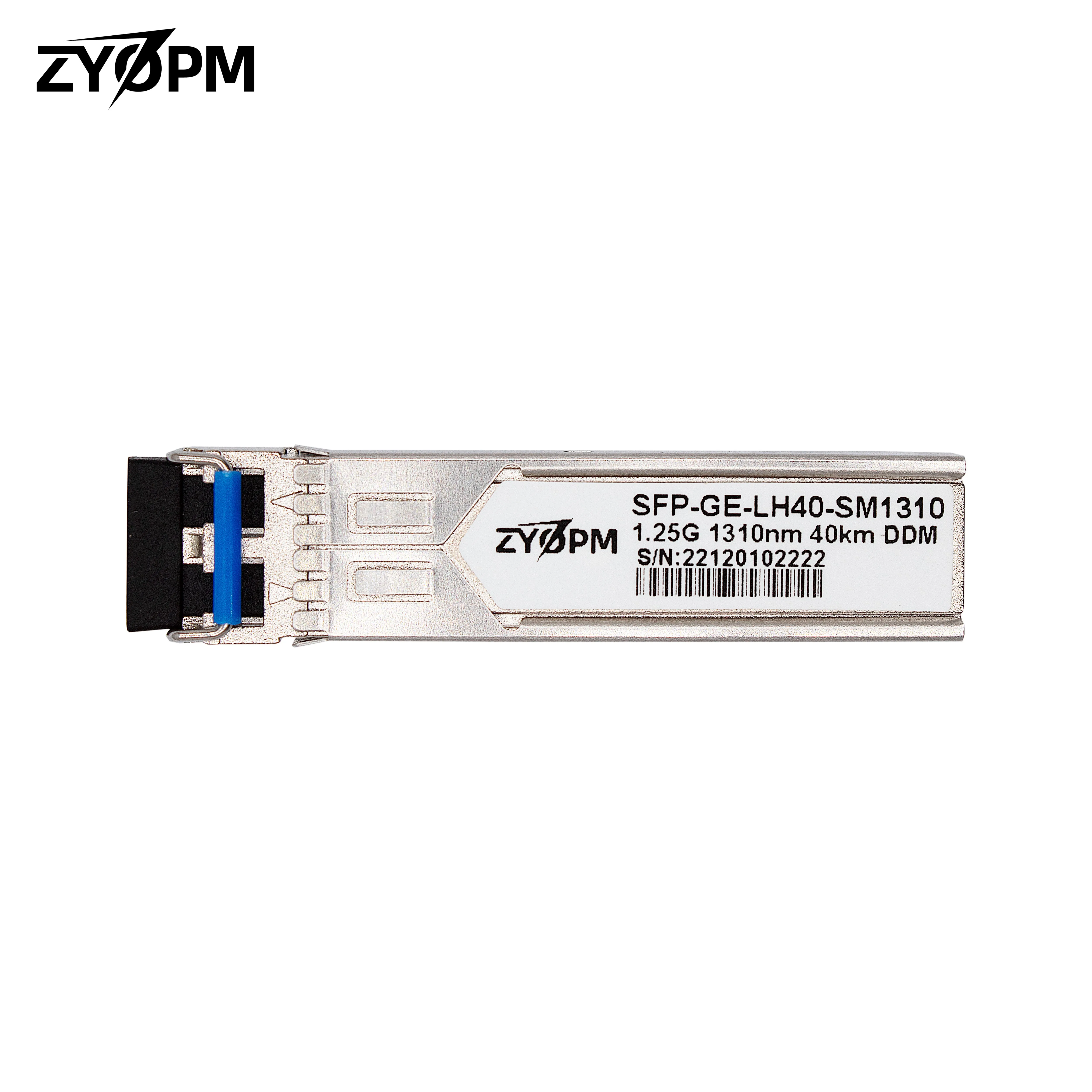 1.25G 1000Base-EX SFP Transceiver, 1310nm SMF, up to 40 km, for Cisco GLC-EX-SMD, Ubiquiti UniFi, Mikrotik, D-Link, TP-Link,