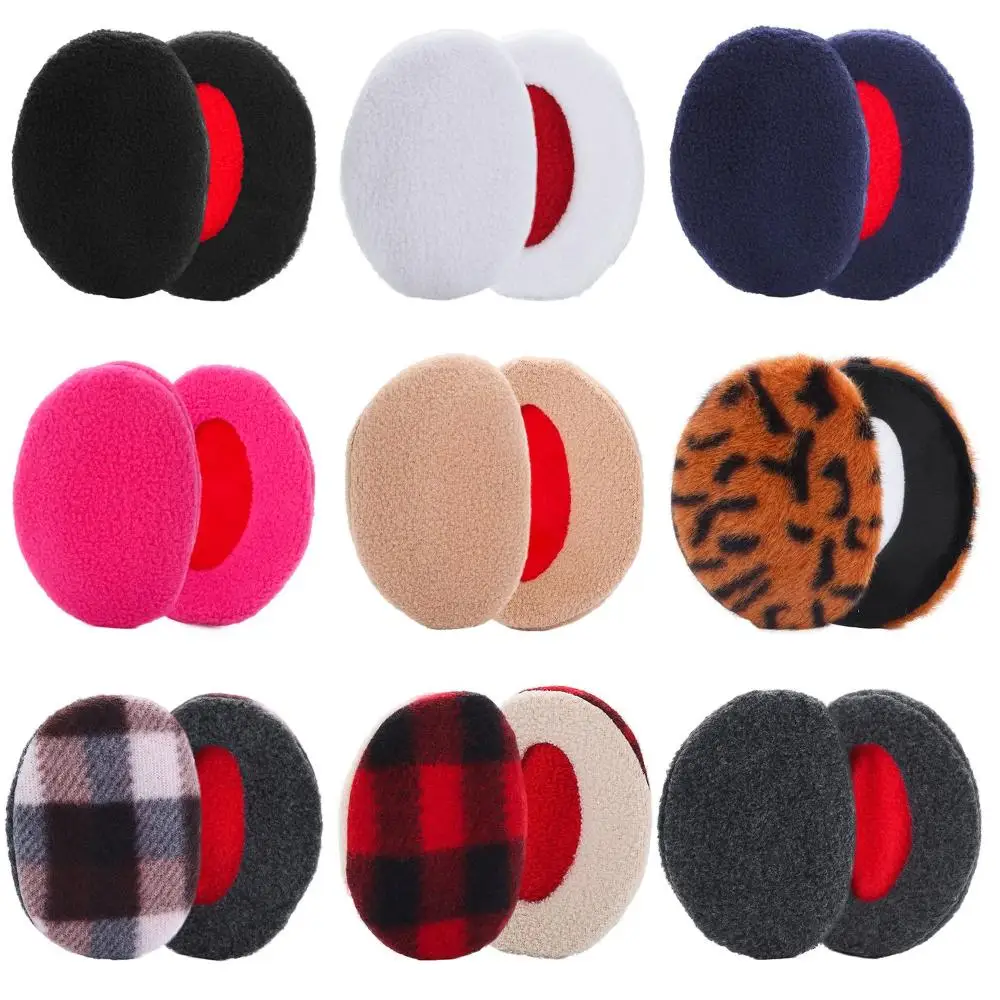 Männer Frauen Kinder Winter Fleece Ohr Abdeckung Bandlose Ohr Wärmer Ohrenschützer Weiche Dicke Ohr Wärmer Winddicht Ohr Schutz Ohrringe