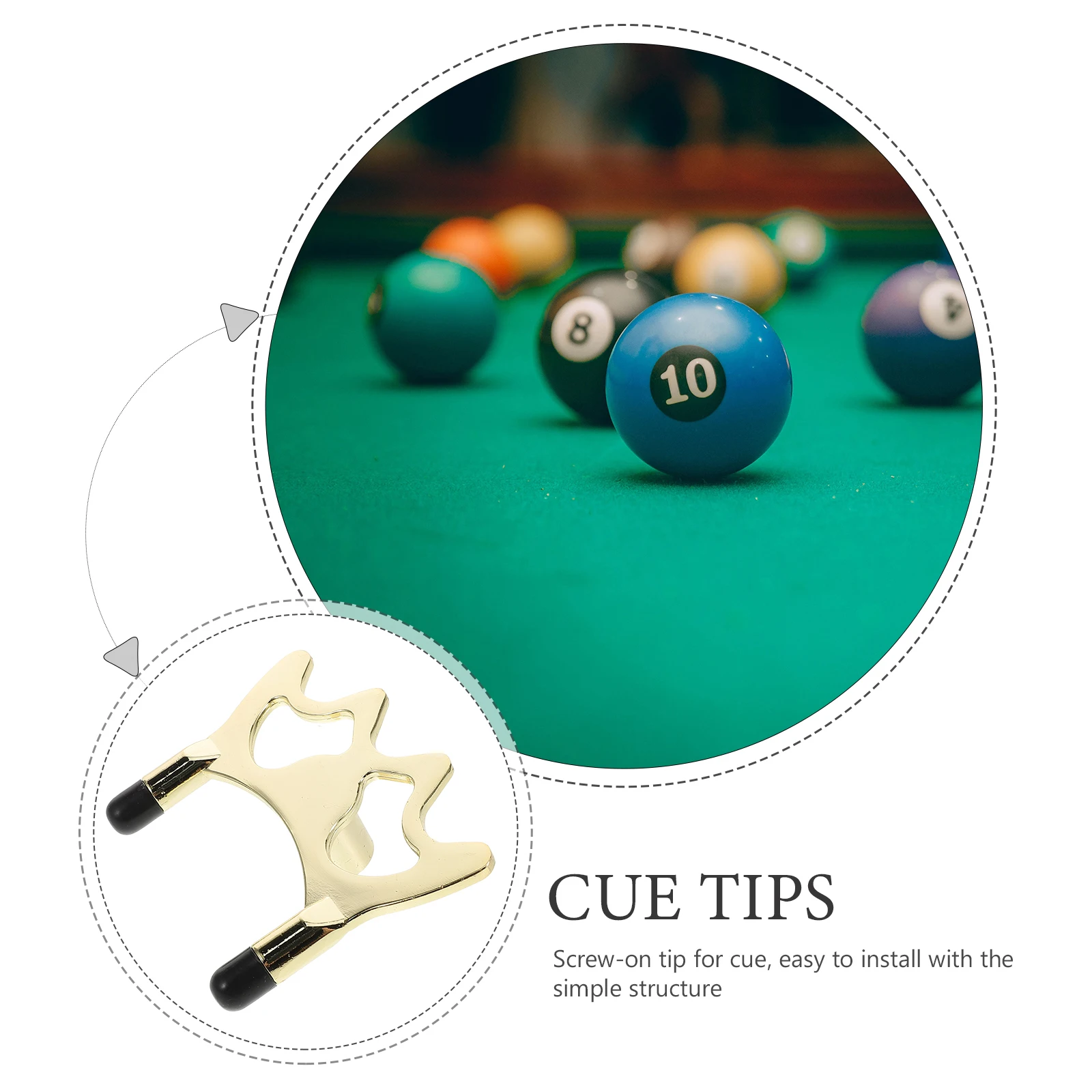 

Billiard Stand Head Billiards Activities Accessories Rod Holder Bridge Hook Equipment Copper Pool Cue Stick Fit Most Sticks