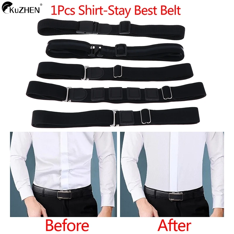 

1Pcs Shirt-Stay Best Shirt Stays Black Tuck It Belt Shirt Tucked Mens Shirt Stay