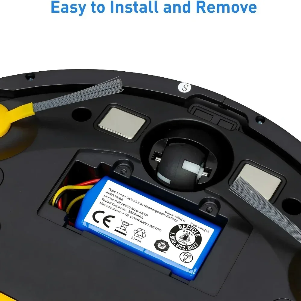 

‌14.4V 14.8V 12800mAh 18650 Li-ion Battery for Proscenic 800T/830P/820 Series & Liectroux C30B/XR500/E30 Robot Vacuum