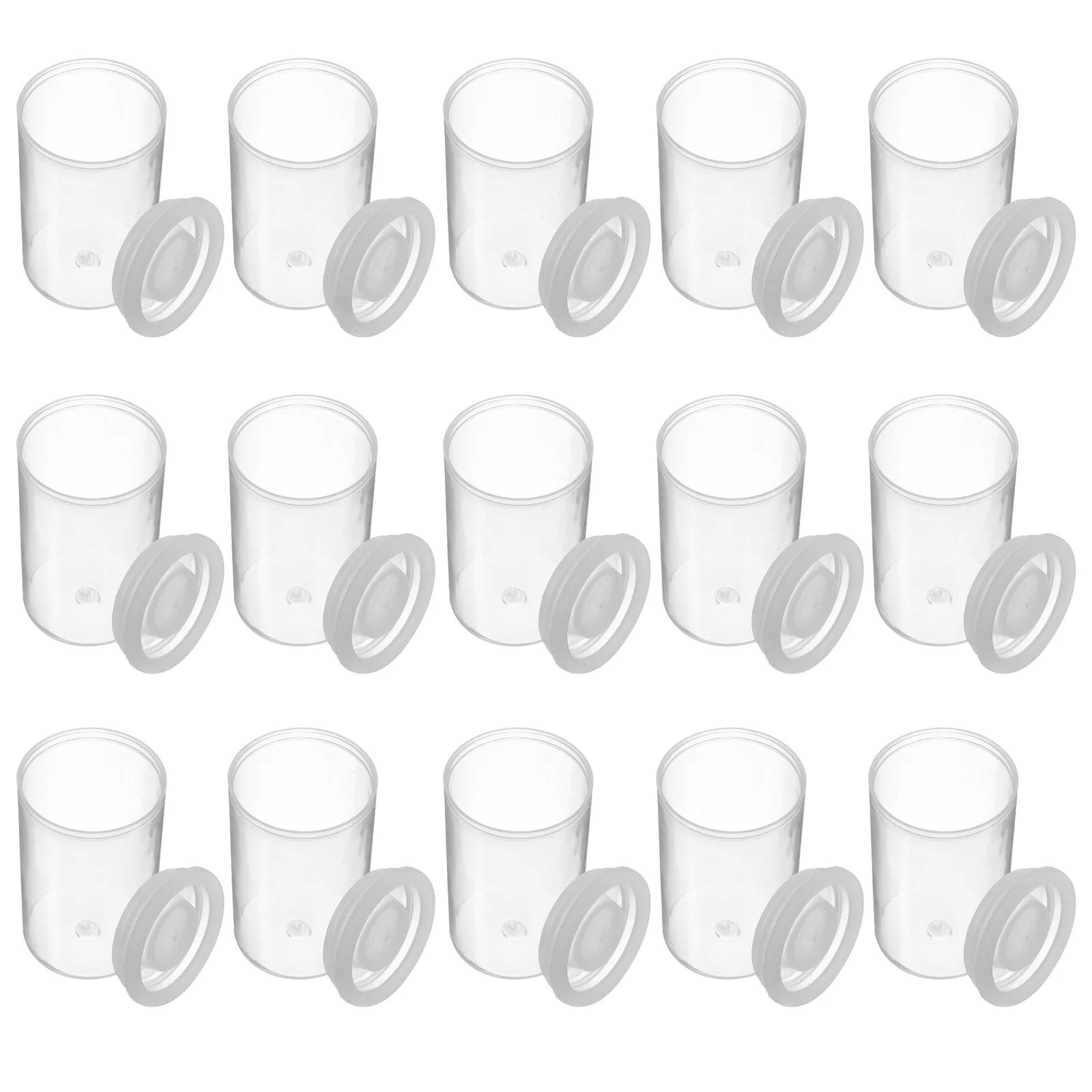

30 Pcs Transparent Storage Boxes Fishing Bait Container Small Clear Pet Film Containers with Lids
