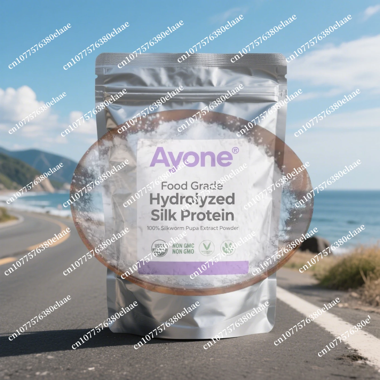 

Товары для дома, изготовление мыла/специй, гидролизованный порошок пептида с протеином шелка, отбеливание кожи, бесплатная доставка