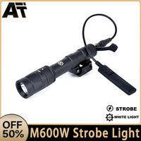 WADSN M600W M600 Tactical Powerful Flashlight Airsoft Scout Rifle Gun Weapon Hunting LED Strobe Light Fit 20mm Picatinny Rail