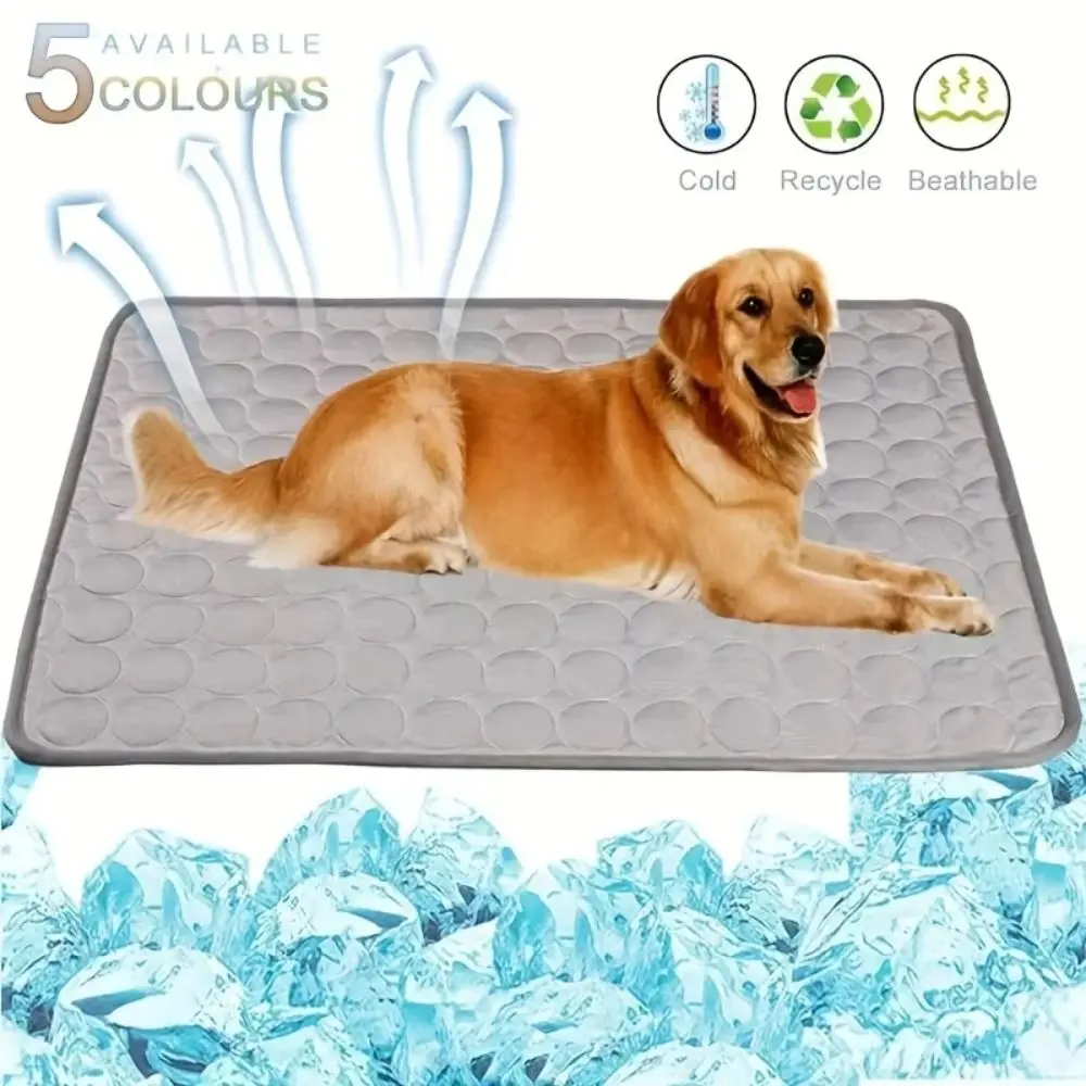Alfombrilla refrescante para perros y gatos, manta transpirable para sofá, cama para mascotas, lavable, coche para perros pequeños, medianos y grandes, verano, nuevo