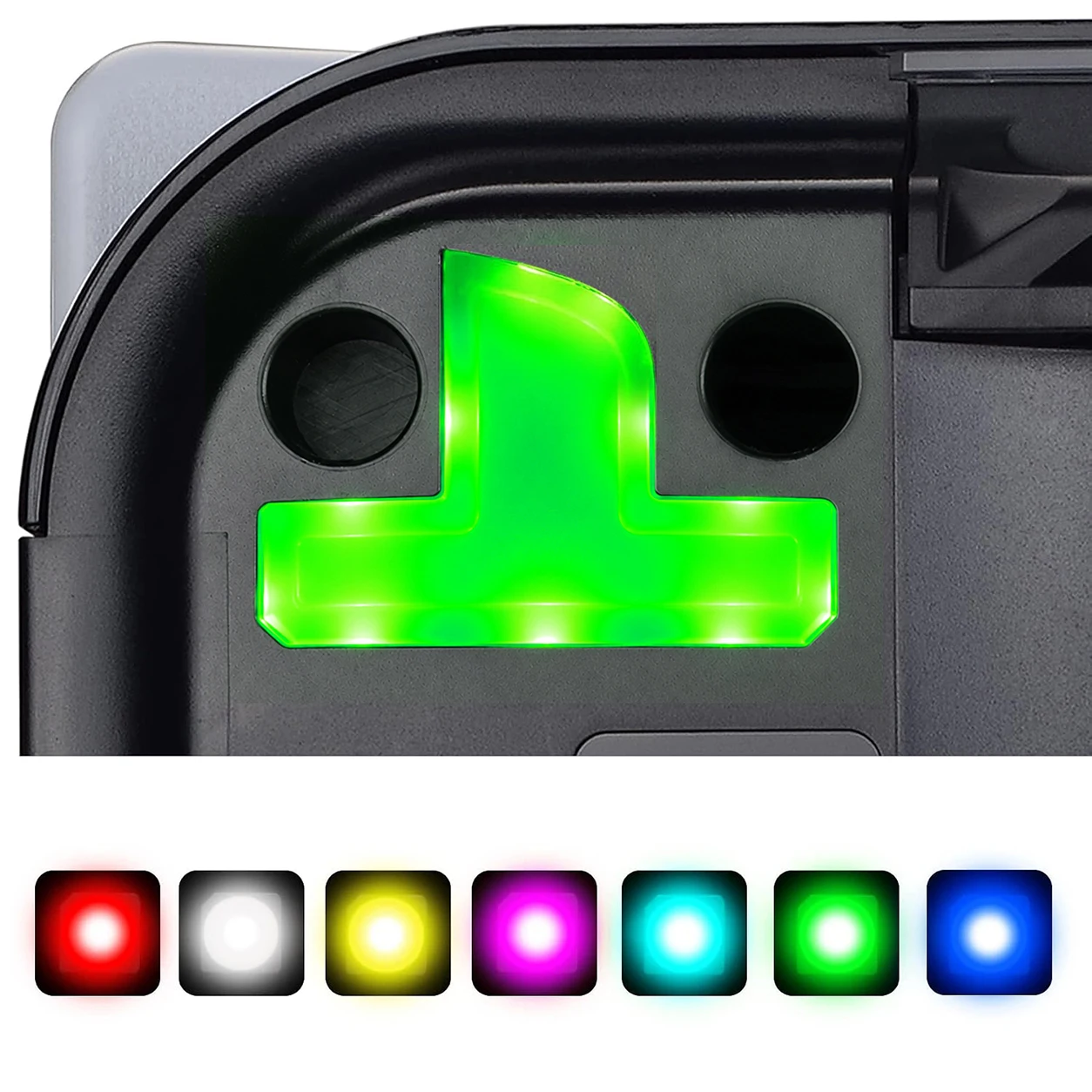 eXtremeRate 7 Colors 24 Effects RGB Logo LED for ps5 Console, Illuminated Logo LED for ps5 Disc & Digital Console Accessories