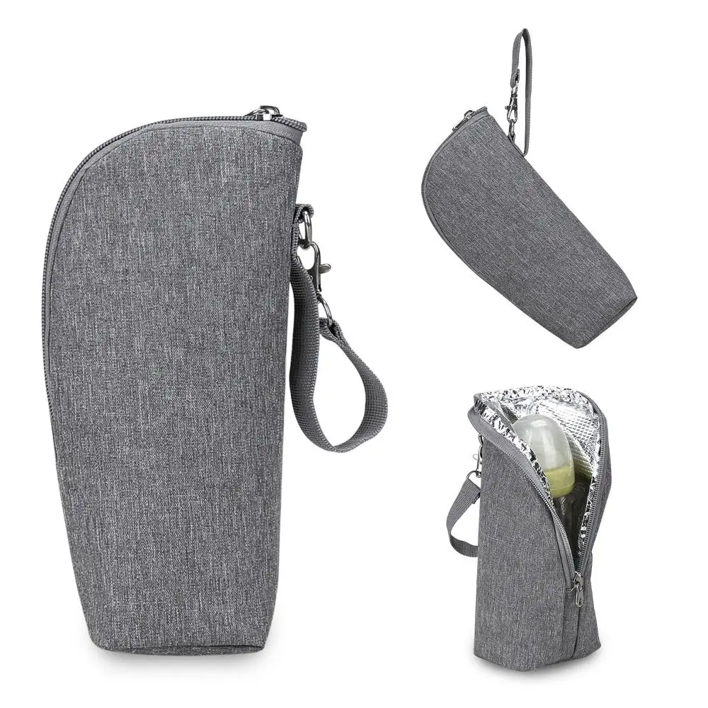 

New Portable Baby Bottle Bag Bottle Warmer Outing Stroller Hanging Bag Storage Cups Drinks Baby Feeding Mommy Bag Accessories