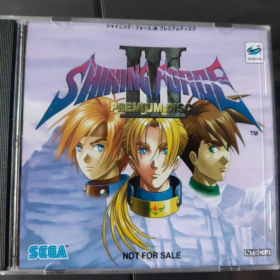 Game Shining Force 3 Copy CD SRPG Video Direct Reading Games Disc Mithos Cosplay Machine Parts Mega Optical Driver Games CDs Toy